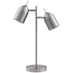 Lampe de bureau en métal gris réglable Teamson Home