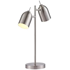 Lampe de bureau en métal gris réglable Teamson Home