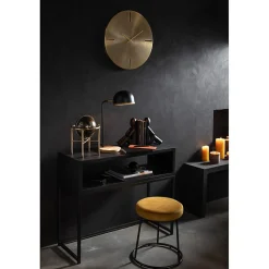 Lampe de bureau en métal noir 23x18x48 cm