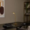 Lampe de bureau LAVALE en métal avec LED intégré - Jaune Ocre - Lucide