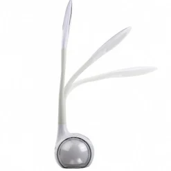 Lampe de bureau LED HP Bluetooth micro intégré blanche