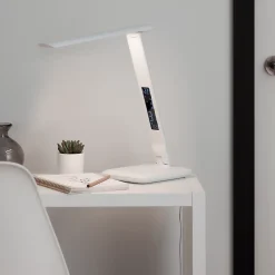Lampe de bureau LED intégrée variable Conjola 600lm 12W IP20 variable GoodHome blanc