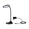 Lampe de bureau LED Mejan 4000K 1200lm 15W Noir mat