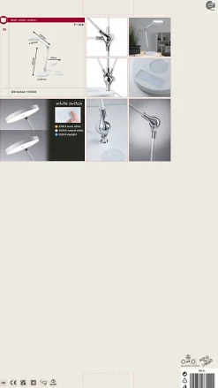 Lampe de bureau LED Numis White Switch 1000lm 11W Blanc