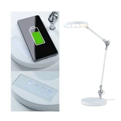 Lampe de bureau LED Numis QI White Switch 1000lm 11W Blanc