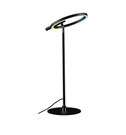 Lampe de bureau LED Odila Tunable White 650lm 10,4W Noir mat, Chrome