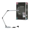 Lampe de bureau LED 3-Step-Dim FlexBar White Switch 700lm 9,5W Argent mat