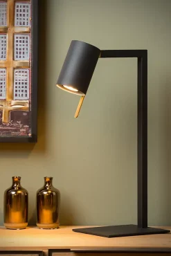 Lampe de bureau LESLEY en métal avec 1xGU10 - Noir - Lucide