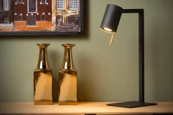 Lampe de bureau LESLEY en métal avec 1xGU10 - Noir - Lucide