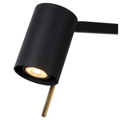 Lampe de bureau LESLEY en métal avec 1xGU10 - Noir - Lucide