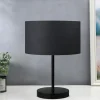 Lampe de bureau Margate E27 hauteur 35 cm noir anthracite lux.pro