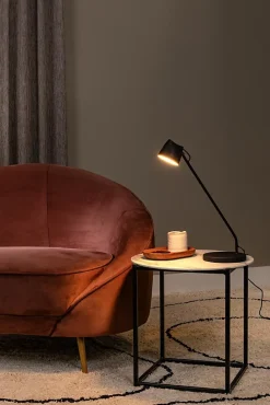 Lampe de bureau MILNE en métal avec LED intégré - Noir - Lucide