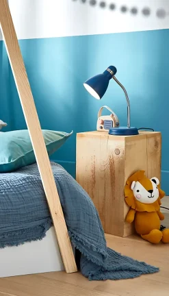 Lampe de bureau Naraji E27 IP20 bleu