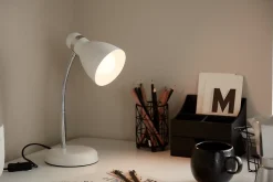 Lampe de bureau Naraji E27 IP20 blanc