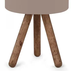 Lampe de bureau Preston E27 hauteur 33 cm bois naturel sable lux.pro