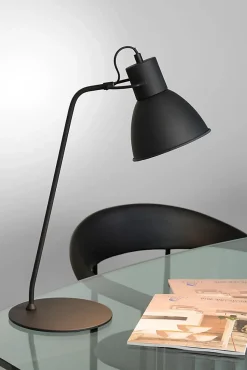 Lampe de bureau SHADI en métal avec 1xE14 - Noir - Lucide