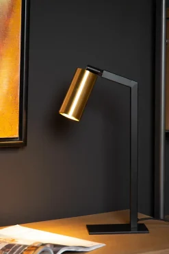Lampe de bureau SYBIL en acier avec 1xGU10 - Noir - Lucide