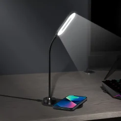 Lampe de bureau USB avec charge à induction 15W noir Bigben