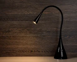 Lampe de bureau ZOZY en synthétique avec LED intégré - Noir - Lucide