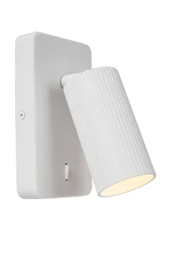 Lampe de chevet CLUBS en aluminium avec 1xGU10 - Blanc - Lucide