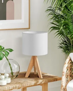 Lampe de Chevet en Bois vintage