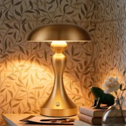 Lampe de chevet led nettlife tactile, intensité variable, sans fil, rechargeable par usb, style vintage