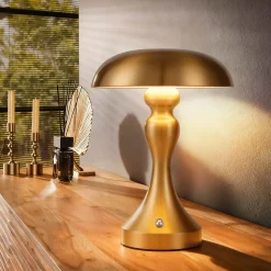 Lampe de chevet led nettlife tactile, intensité variable, sans fil, rechargeable par usb, style vintage