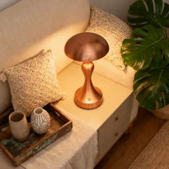 Lampe de chevet led nettlife tactile, intensité variable, sans fil, rechargeable par usb, style vintage