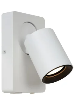 Lampe de chevet NIGEL en aluminium avec 1xGU10 - Blanc - Lucide
