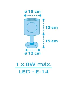 Lampe De Chevet Pour Enfant Pirate Island Île Des Pirates