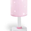Lampe de chevet pour enfants Sweet Dreams coeurs rose