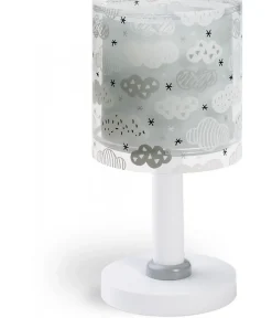 Lampe de chevet pour enfants Clouds Nuages gris