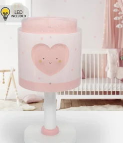Lampe de chevet pour enfant Baby Dreams Coeur rose LED