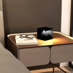 Lampe de chevet sans fil CUBOX MINI Noir 8cm