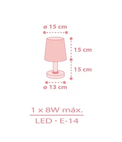 Lampe de chevet Star Light Lumière Étoilée rose