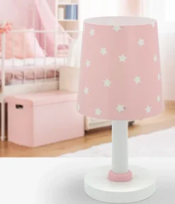 Lampe de chevet Star Light Lumière Étoilée rose