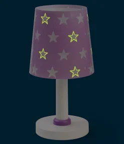 Lampe de chevet Stars Étoiles mauve