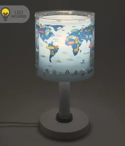Lampe de chevet Veilleuse LED pour enfants Kids World Carte du Monde