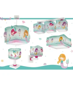 Lampe de chevet Veilleuse LED pour enfant Mermaids Sirènes