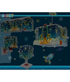 Lampe de chevet Veilleuse LED pour enfant Rocket Fusée
