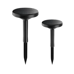 Lampe de Jardin Solaire à Piquet RGB IP65 90lm (lot de 2) - SILAMP