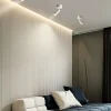 Lampe de plafond ou spot mural CEILUM en aluminium blanc avec douille GU10, orientable à 360, design moderne et fonction