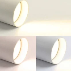 Lampe de plafond ou spot mural CEILUM en aluminium blanc avec douille GU10, orientable à 360, design moderne et fonction