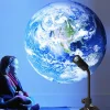 Lampe de projection LED Terre et Lune