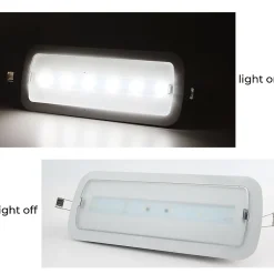 Lampe de secours LED 3W encastrablesurface 265lm Diffuseur PC Résistant Autonomie jusqu'à 3 heures CE