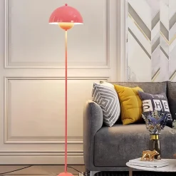 Lampe de Sol de Design Nordique Rose Inspiration Flowerpot  et Base Parabolique Douille E27 pour Salon Salle à Manger et Chambre