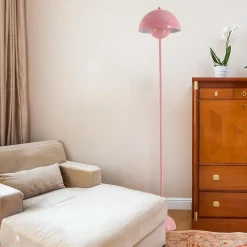 Lampe de Sol de Design Nordique Rose Inspiration Flowerpot  et Base Parabolique Douille E27 pour Salon Salle à Manger et Chambre