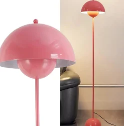 Lampe de Sol de Design Nordique Rose Inspiration Flowerpot  et Base Parabolique Douille E27 pour Salon Salle à Manger et Chambre