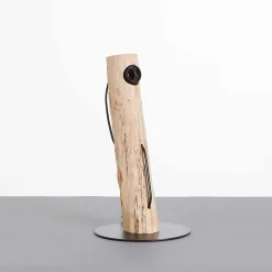 Lampe de table à encre naturelle 8x8x38cm Noir 7hSevenOn Deco