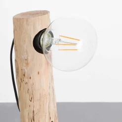 Lampe de table à encre naturelle 8x8x38cm Noir 7hSevenOn Deco